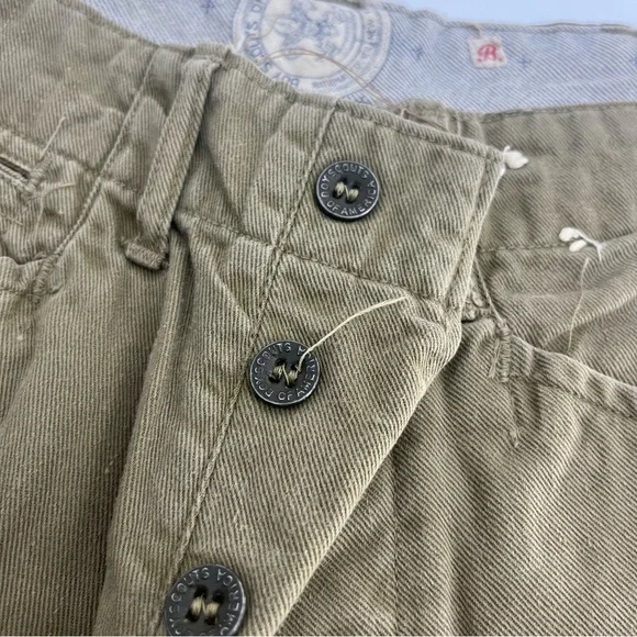 Vintage Boys Scouts Of America Pants Boy Small Green 1910s 1920s Canvas Breaches